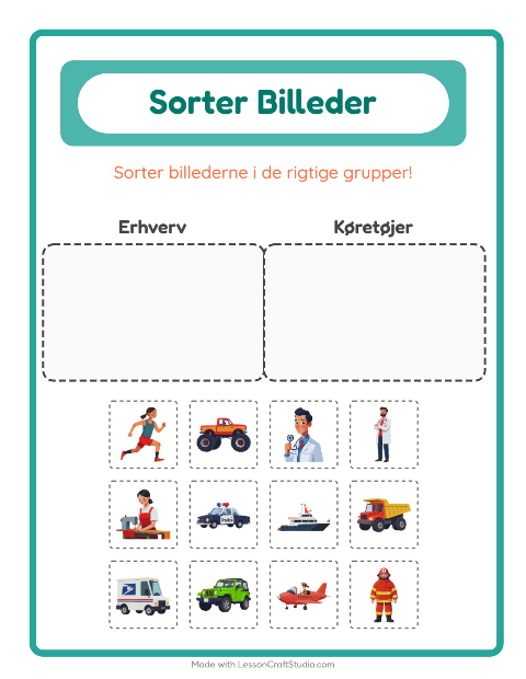 Sortér billederne: Erhverv og Køretøjer