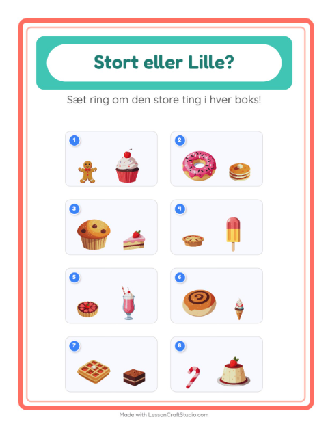 Størst og mindst – Desserter og slik