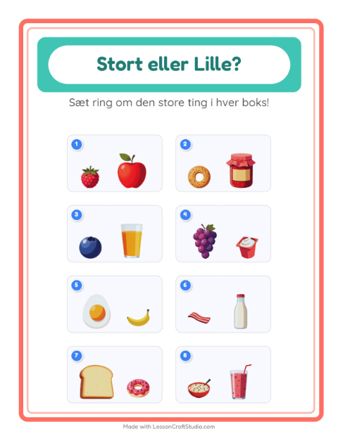 Størst og mindst – Morgenmad