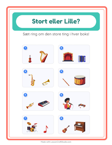 Størst og mindst – Musik