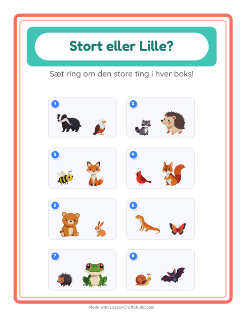 Størst og mindst – Skovdyr