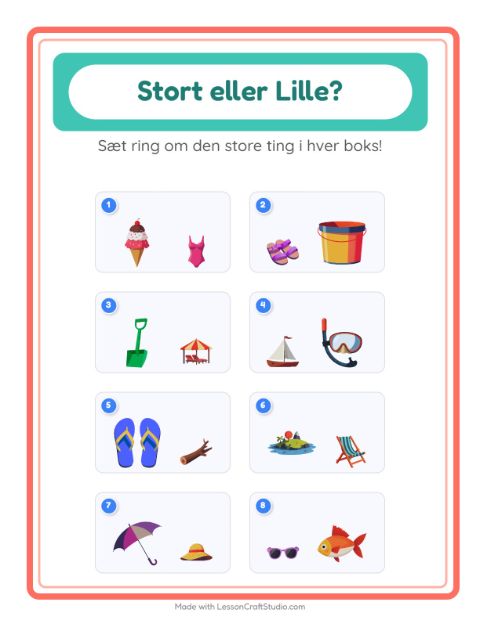 Størst og mindst – Strand