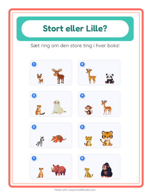 Størst og mindst – Zoodyr