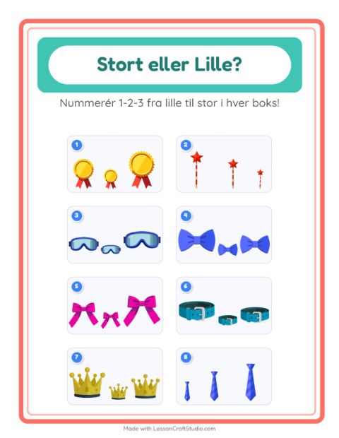Sortér efter størrelse – Tilbehør