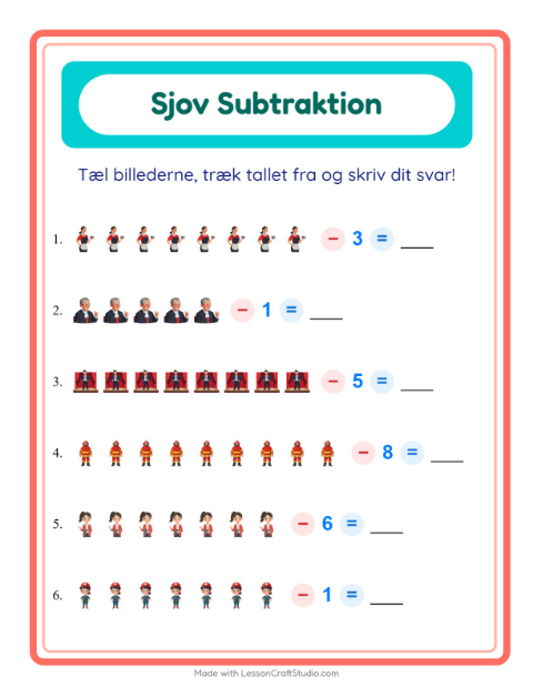 Minusopgaver – Erhverv