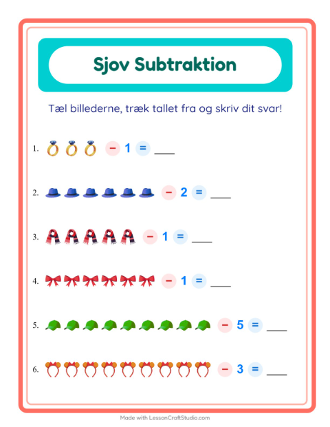 Minusopgaver – Tilbehør