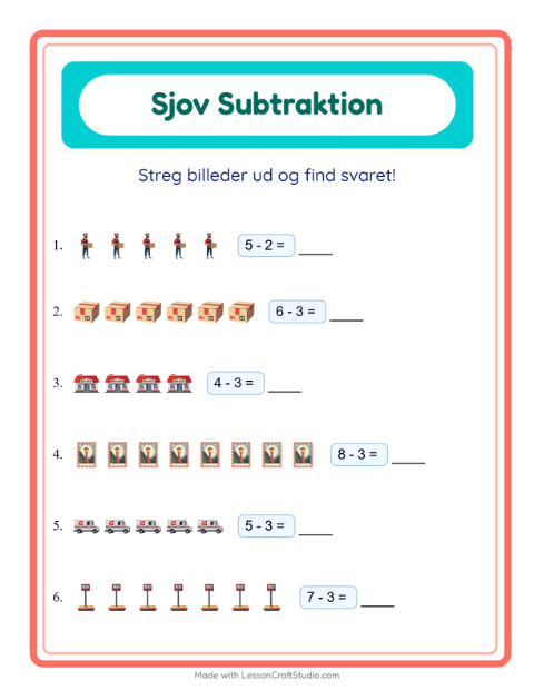 Minusopgaver – Postkontor