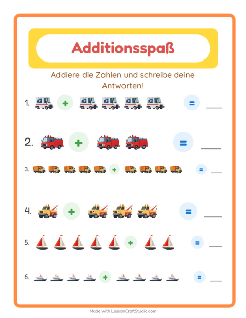 Addition – Fahrzeuge