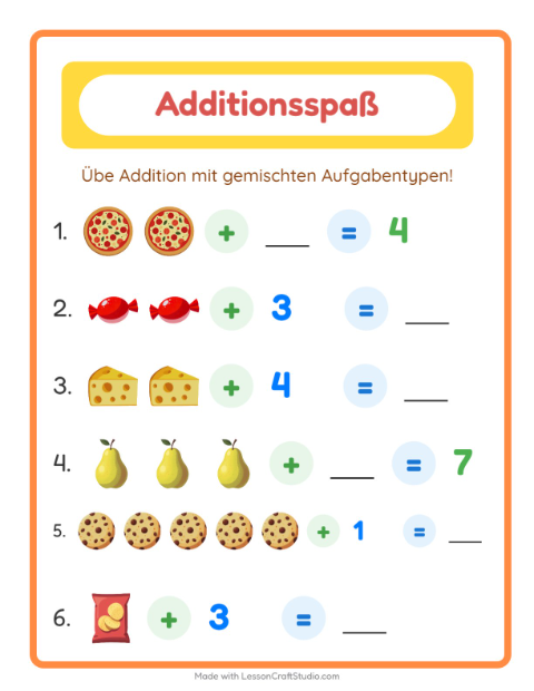 Addition – Im Supermarkt