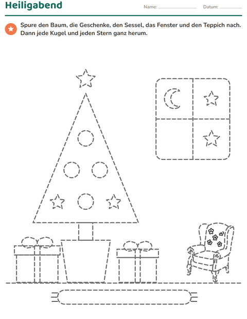 Vorschau: Weihnachten nachspuren: Kugeln und Sterne am Weihnachtsbaum
