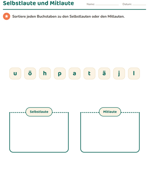 Vorschau: Buchstaben erkennen-Arbeitsblatt für Kindergarten