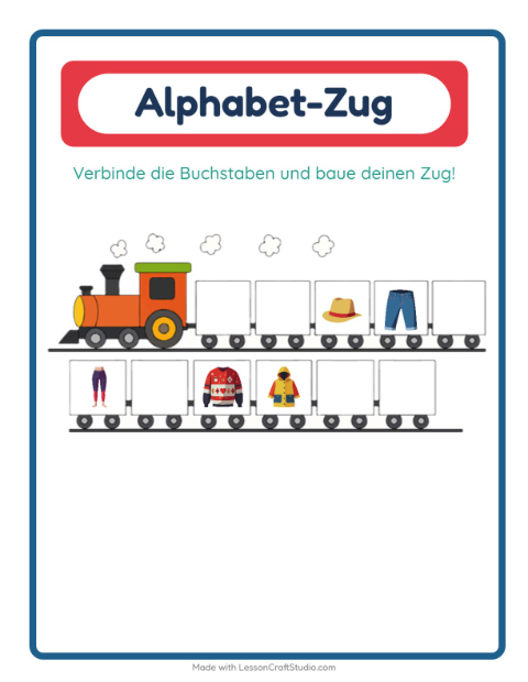 Buchstabenzug – Kleidung