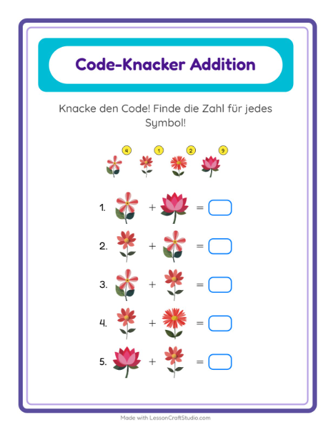Bilder-Code – Blumen