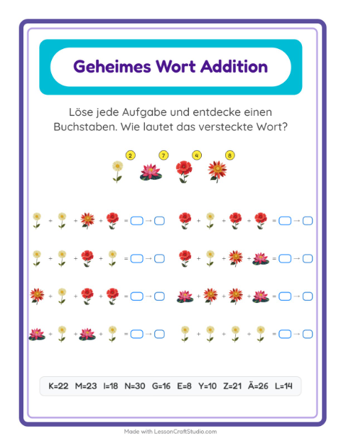 Geheimes Wort – Blumen