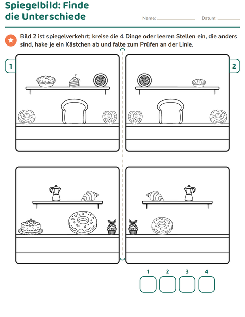 Vorschau: Fehlersuchbilder-Arbeitsblatt für 1. Klasse