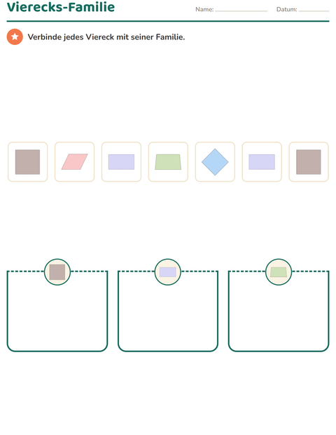 Geometrie – Vierecke, rechte Winkel, Umfang und Fläche (Klasse 3) — 4