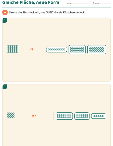Vorschau: Geometrie-Arbeitsblatt für 3. Klasse