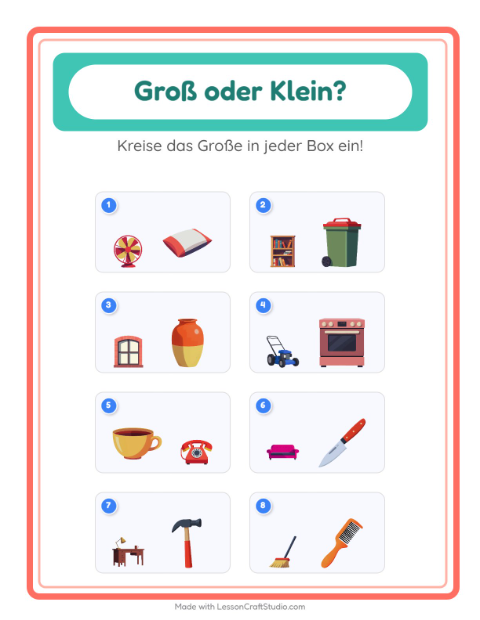 Groß oder klein – Rund ums Haus