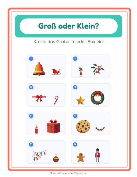 Groß oder klein – Weihnachten