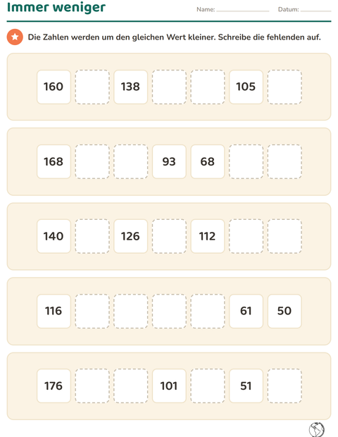 Vorschau: Hundertertafel-Arbeitsblatt mit Klassenzimmer 2 (S/W) für 3. Klasse