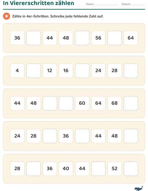 Vorschau: Hundertertafel-Arbeitsblatt mit Strand für 2. Klasse