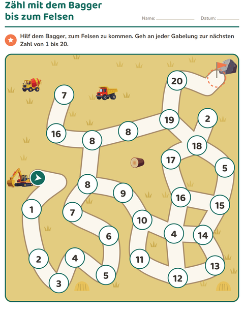 Vorschau: Labyrinth-Rätsel-Arbeitsblatt für Kindergarten