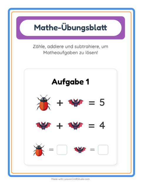 Vorschau: Mathe-Arbeitsblatt-Arbeitsblatt mit Dinge die fliegen für Kindergarten