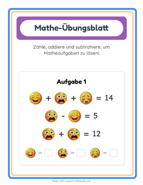 Rechnen – Gefühle