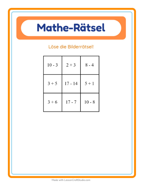 Zahlenpuzzle gemischt – Dinosaurier