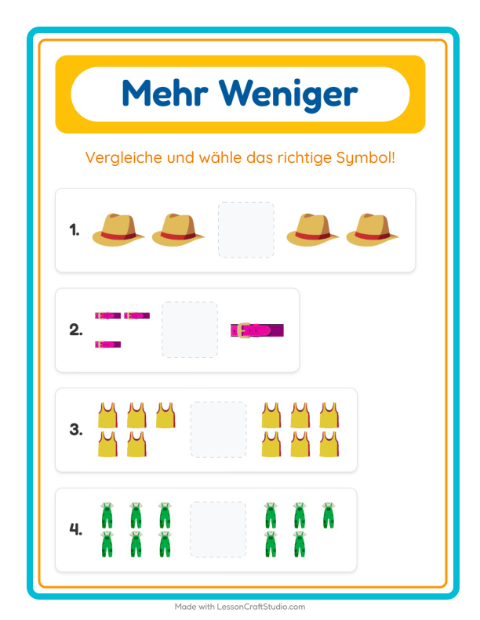 Mehr oder weniger – Kleidung