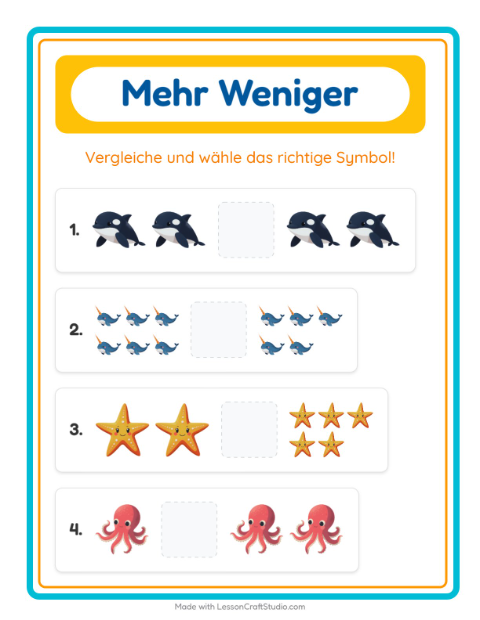 Mehr oder weniger – Meeresleben