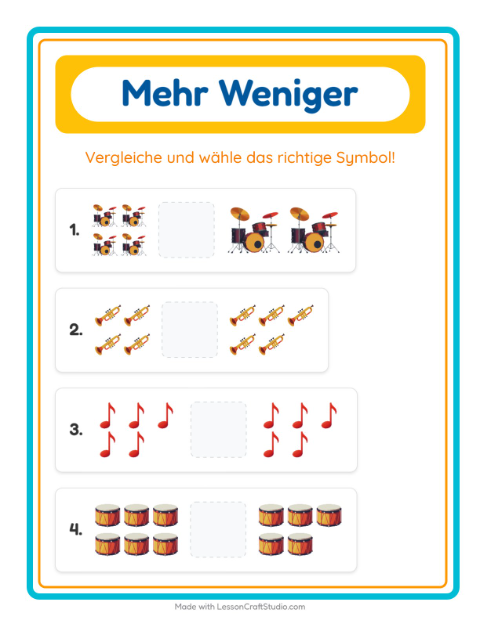 Mehr oder weniger – Musik