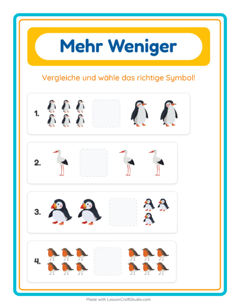 Mehr oder weniger – Vögel 2