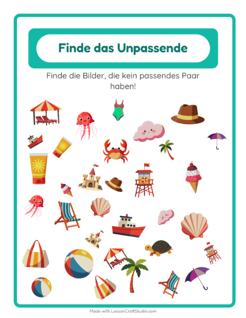 Suchbild – Strand