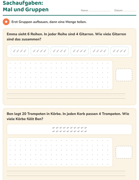 Vorschau: Sachaufgaben-Arbeitsblatt mit Spielzeug SW für 3. Klasse
