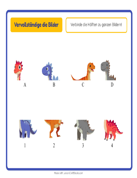 Bildhälften – Dinosaurier