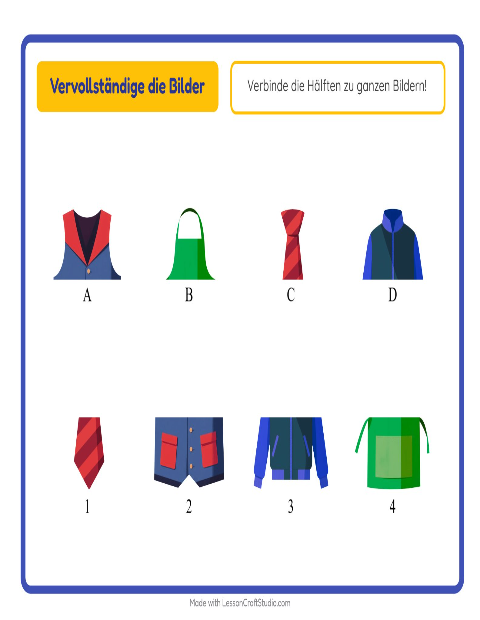 Bildhälften – Kleidung
