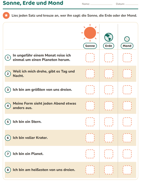 Vorschau: Sonne, Erde und Mond: Wer sagt das?