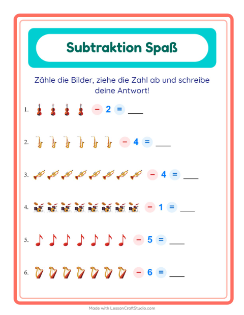 Bild minus Zahl – Musik
