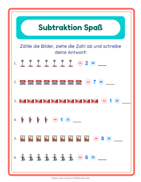 Bild minus Zahl – Postamt