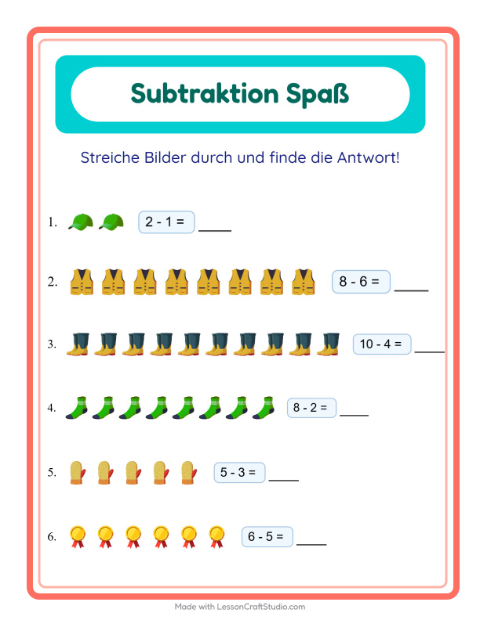 Durchstreichen – Accessoires