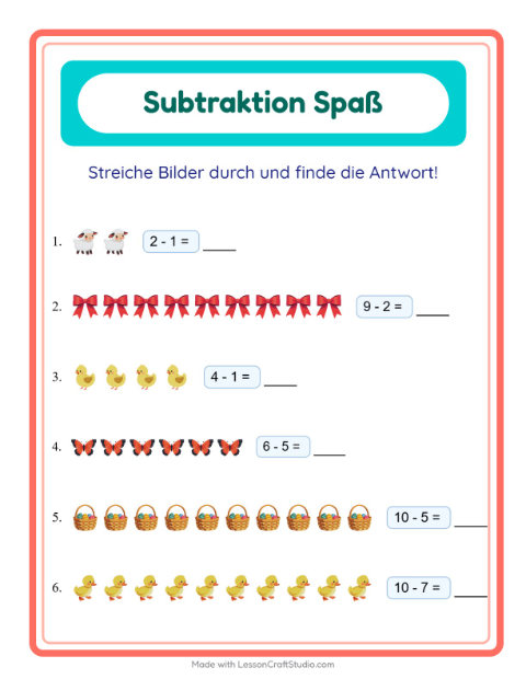 Durchstreichen – Ostern