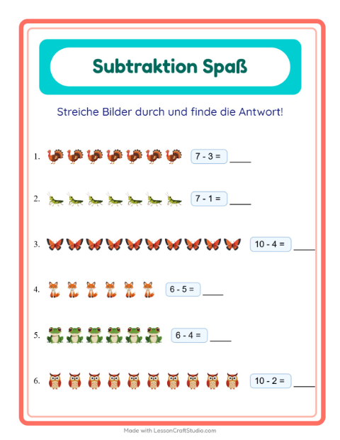 Durchstreichen – Waldtiere