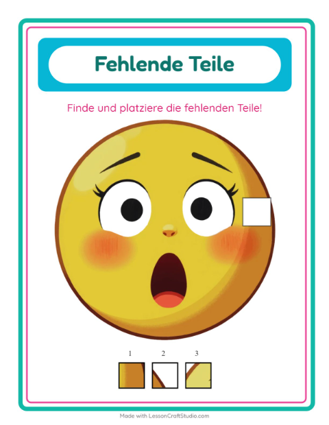 Was fehlt (ein Teil) – Emotionen