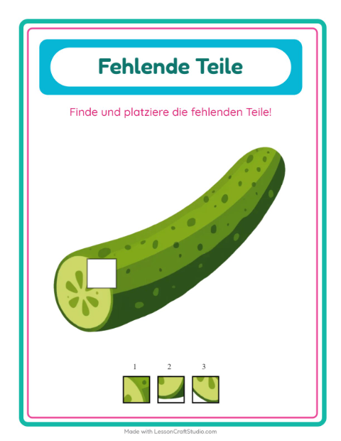 Was fehlt (ein Teil) – Im Supermarkt