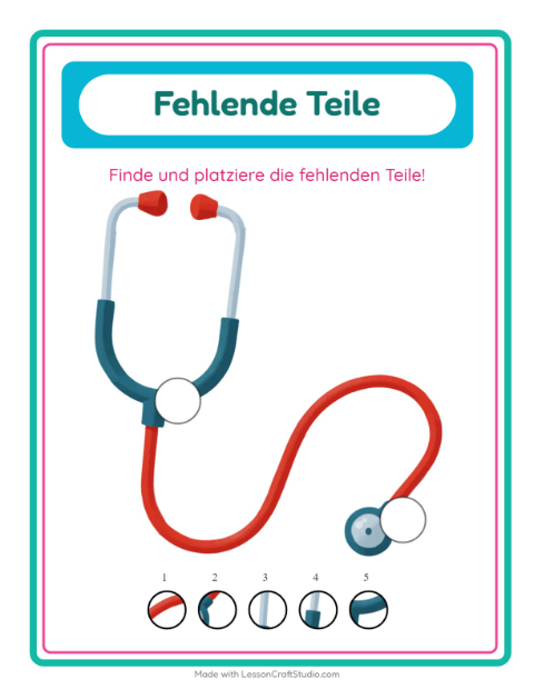 Was fehlt (zwei Teile) – Krankenhaus
