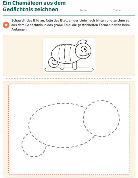 Vorschau: Zeichnen lernen-Arbeitsblatt für 2. Klasse