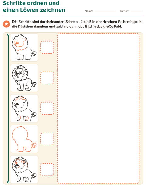 Vorschau: Zeichnen lernen-Arbeitsblatt für 1. Klasse