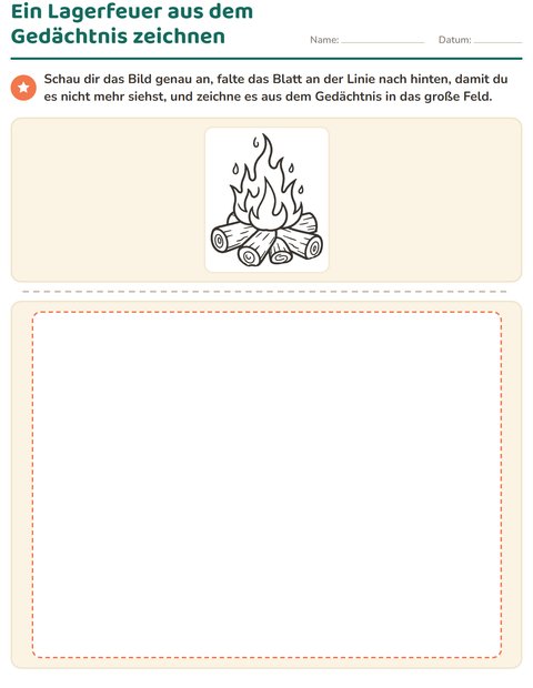 Vorschau: Zeichnen lernen-Arbeitsblatt für 2. Klasse