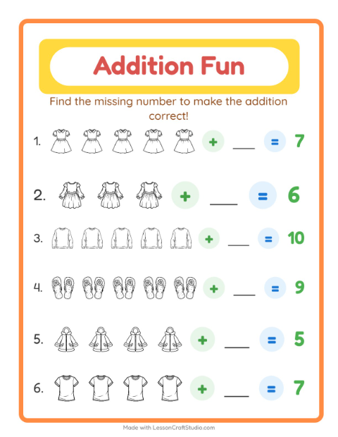 Preview of Subtraction worksheet featuring Christmas for kindergarten